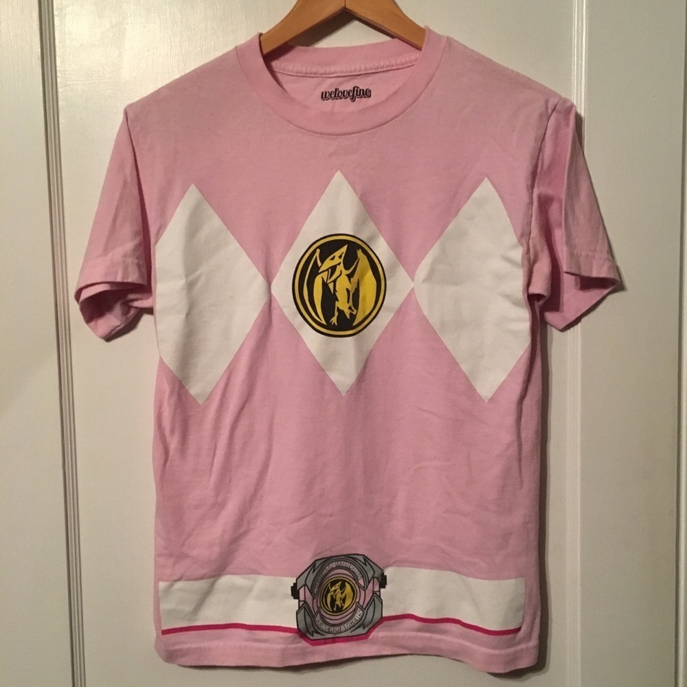 Pink ranger graphic t shirt